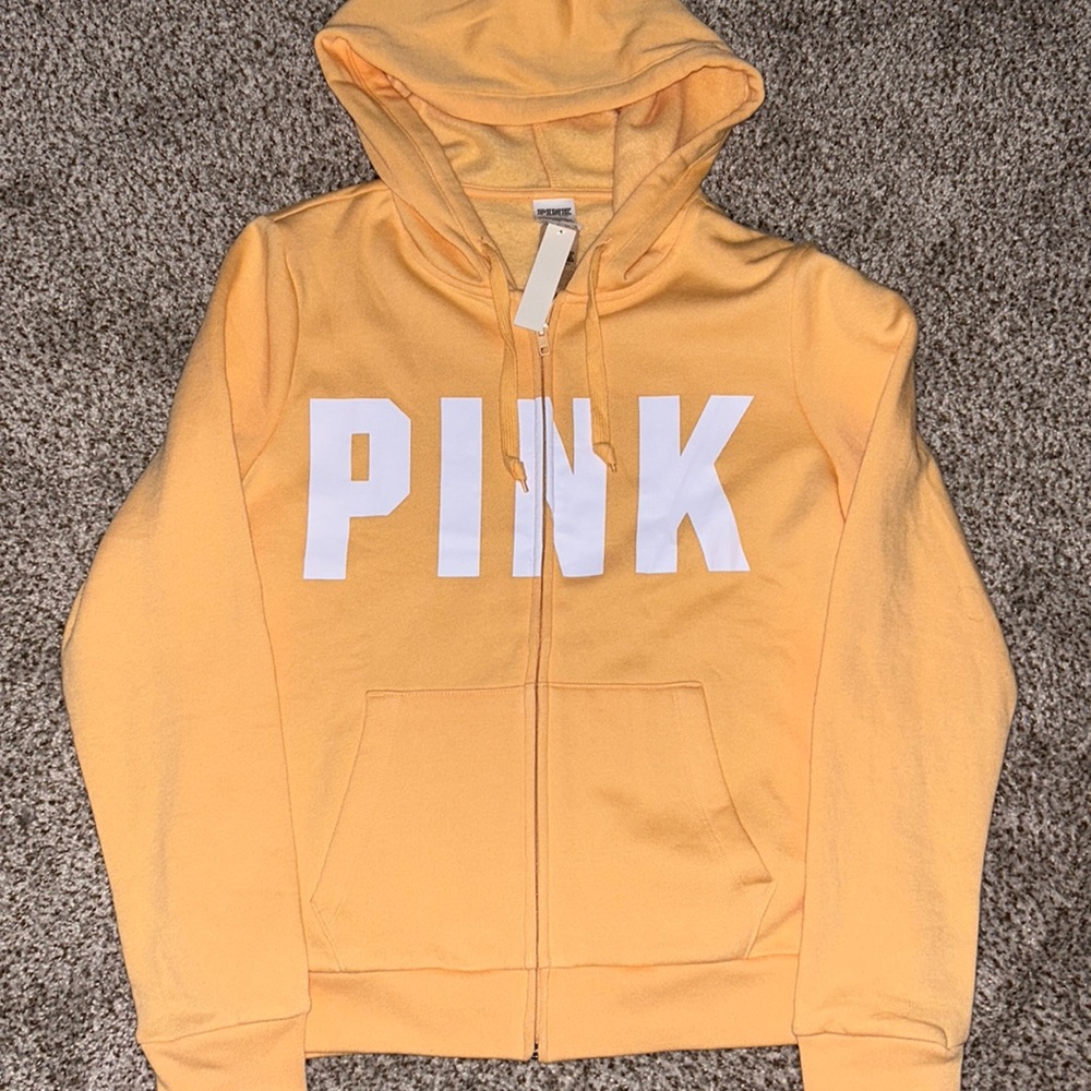 Bright Orange Pink Zip-Up!